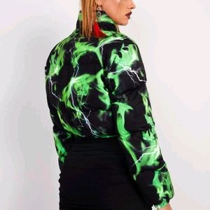 Ladies Crop Puffer Jacket